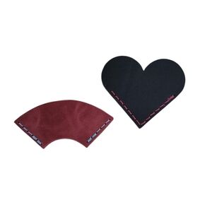 Handcrafted Genuine Leather Bookmarks Red And Black